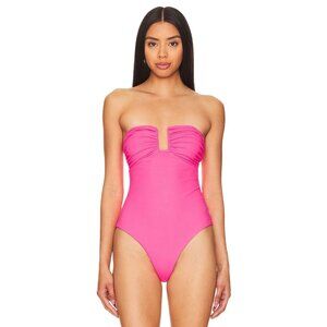 Susana Monaco Wire One Piece in Shocking Pink Small New Womens Bodysuit